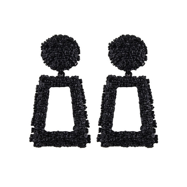 2019 New Fashion Stud Earrings For Women Golden Color Round Ball Geometric Earrings For Party Wedding Gift Wholesale Ear Jewelry