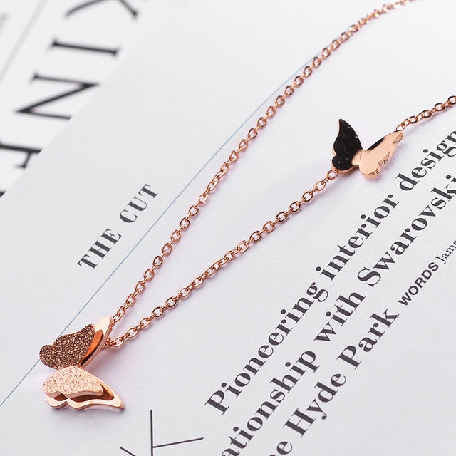Necklace women Necklaces Clavicle Pendant collares  2019 Fashion Jewelry Rose Gold Statement Pendant