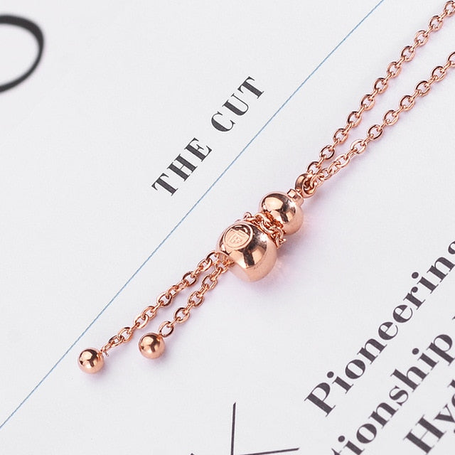 Necklace women Necklaces Clavicle Pendant collares  2019 Fashion Jewelry Rose Gold Statement Pendant