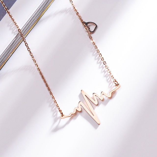 Necklace women Necklaces Clavicle Pendant collares  2019 Fashion Jewelry Rose Gold Statement Pendant