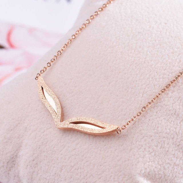 Necklace women Necklaces Clavicle Pendant collares  2019 Fashion Jewelry Rose Gold Statement Pendant